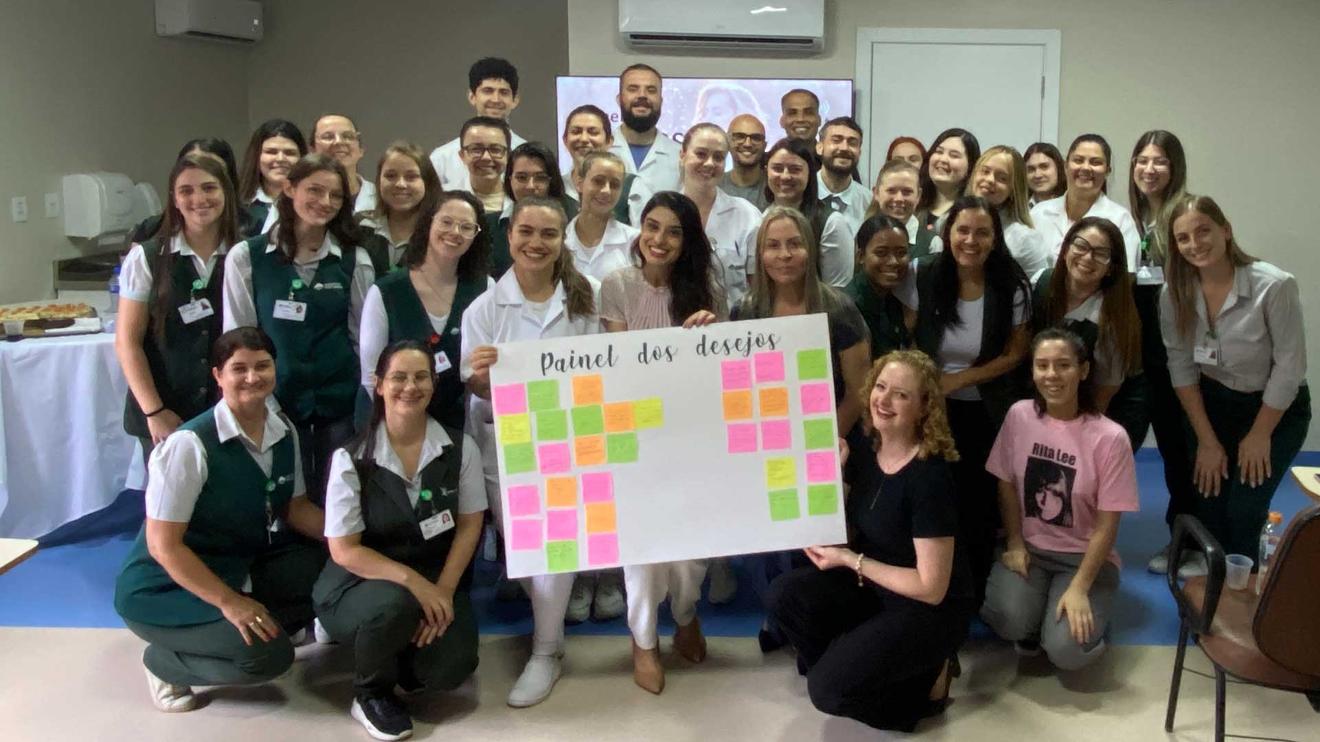 Treinamento de atendimento ao cliente para o Hospital Sapiranga.