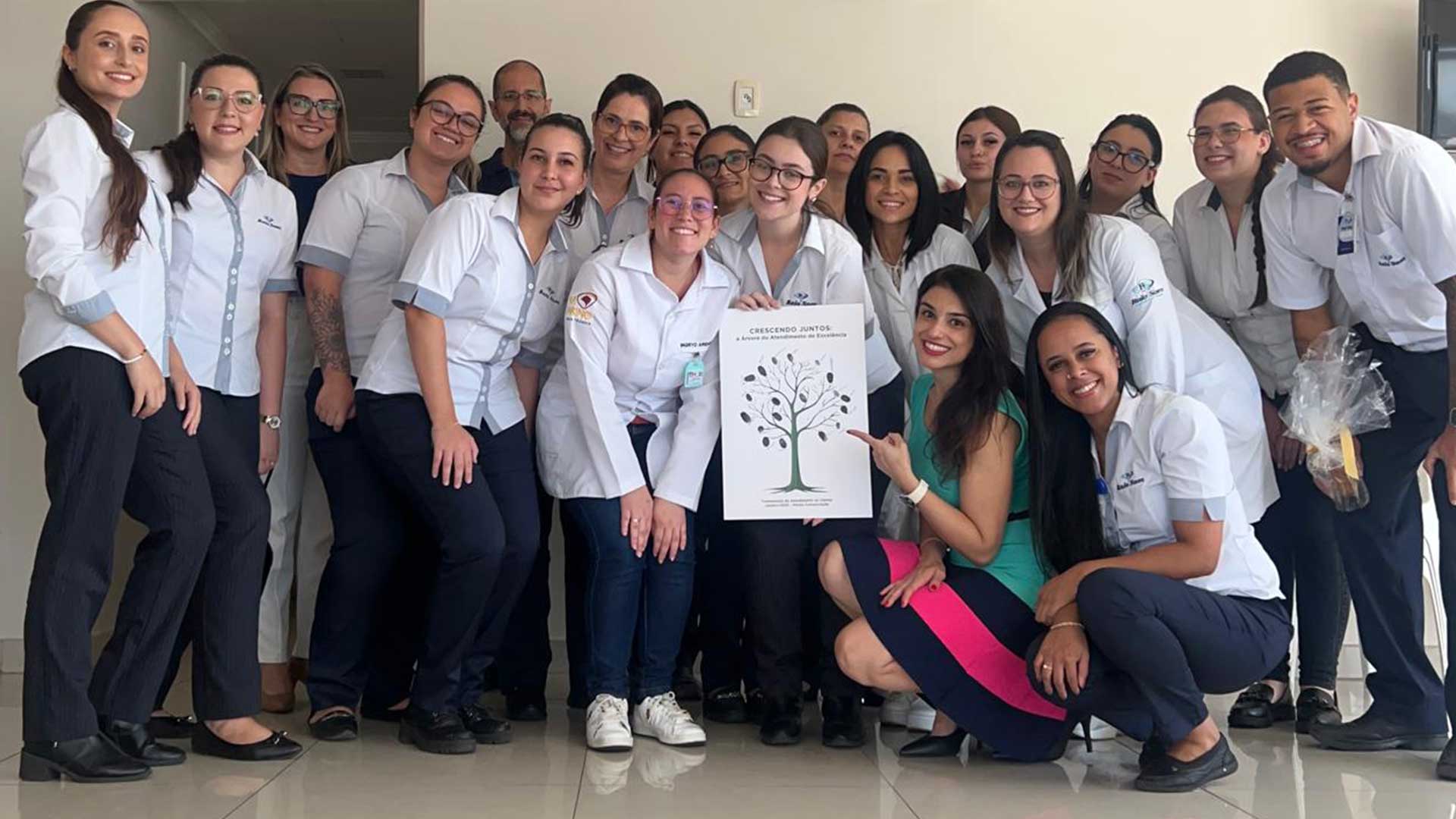 Treinamento sobre propósito para o Centro Clínico Raio Som.