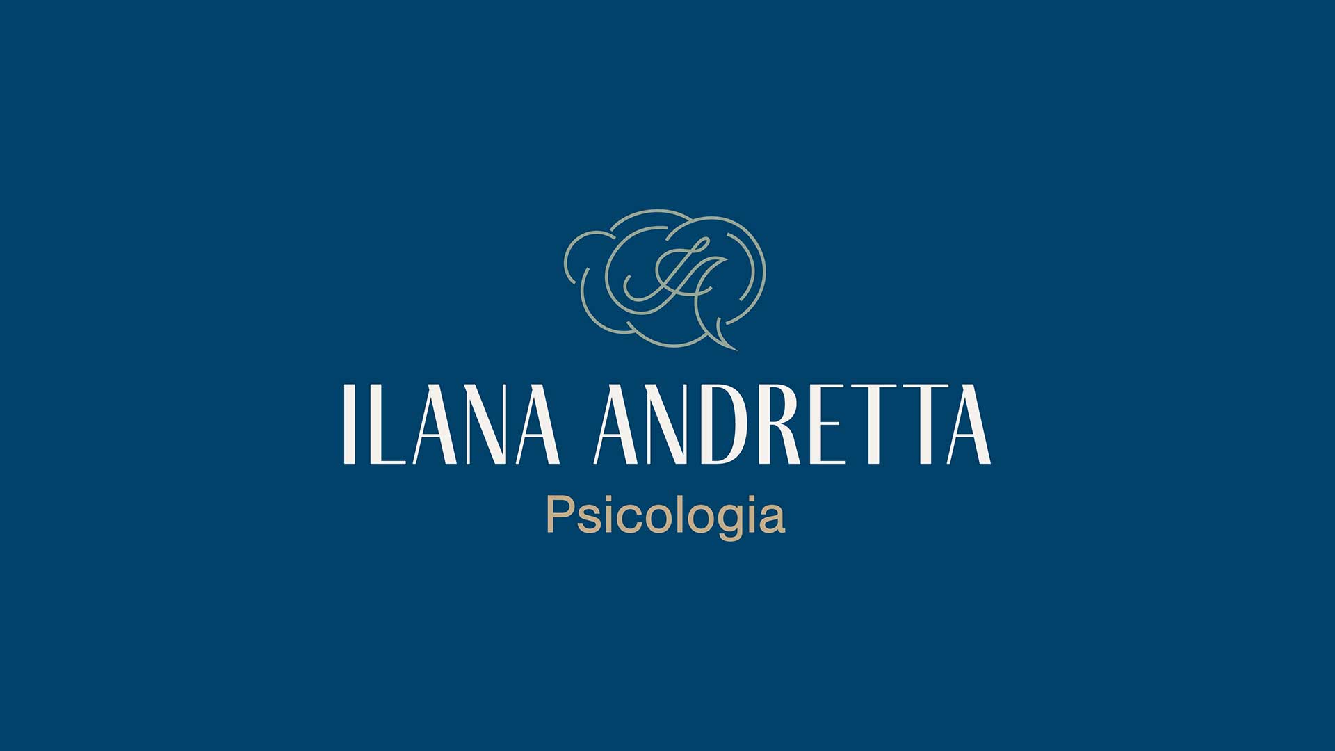 Projeto de identidade visual para psicóloga Ilana Andretta.